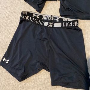 Under Armour shorts.